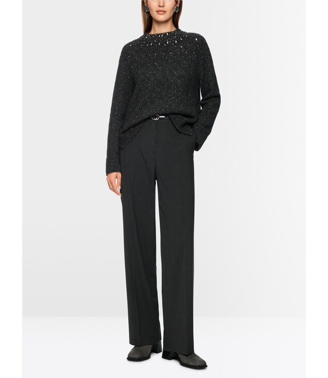 MARC CAIN Alpaca mix jumper with glitter details