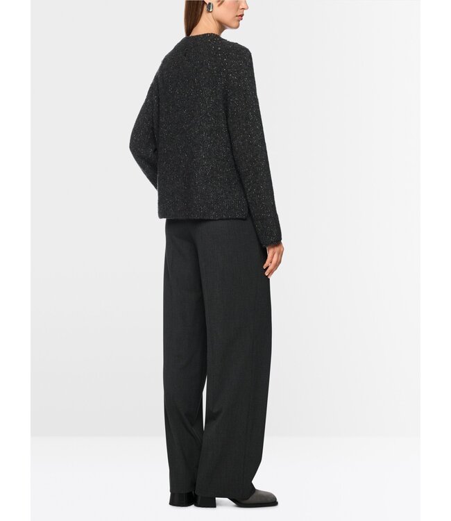 MARC CAIN Pull en mélange d'alpaga avec détails pailletés