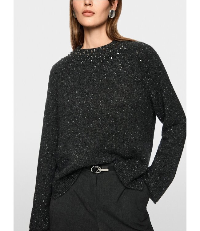 MARC CAIN Alpaca mix jumper with glitter details