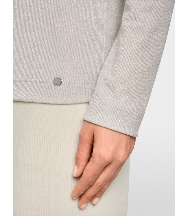 MARC CAIN Slim-fit lurex long-sleeved top