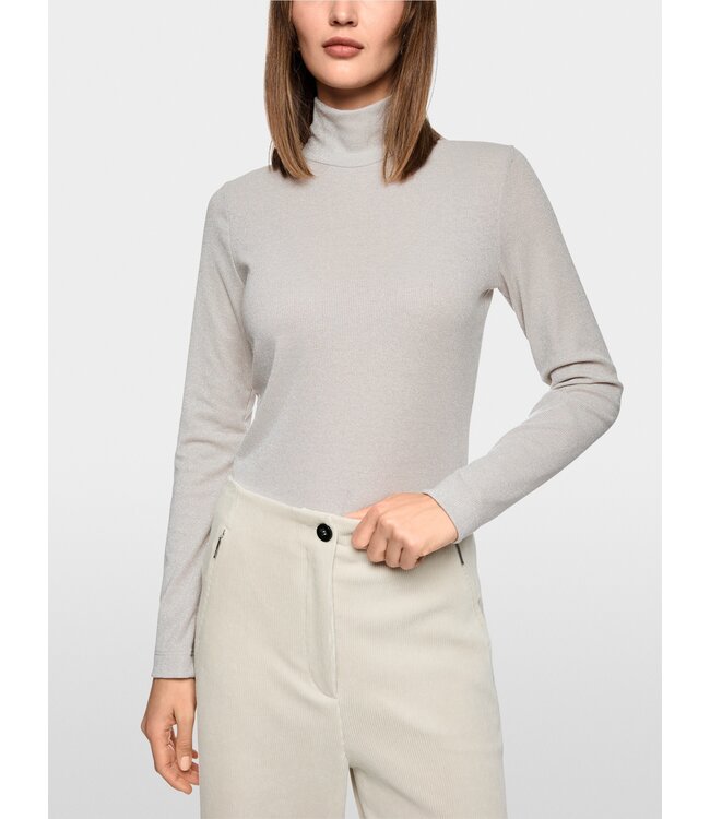 MARC CAIN Haut slim-fit à manches longues en lurex