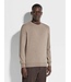 ZEGNA Pull à col rond en cachemire Oasi taupe clair