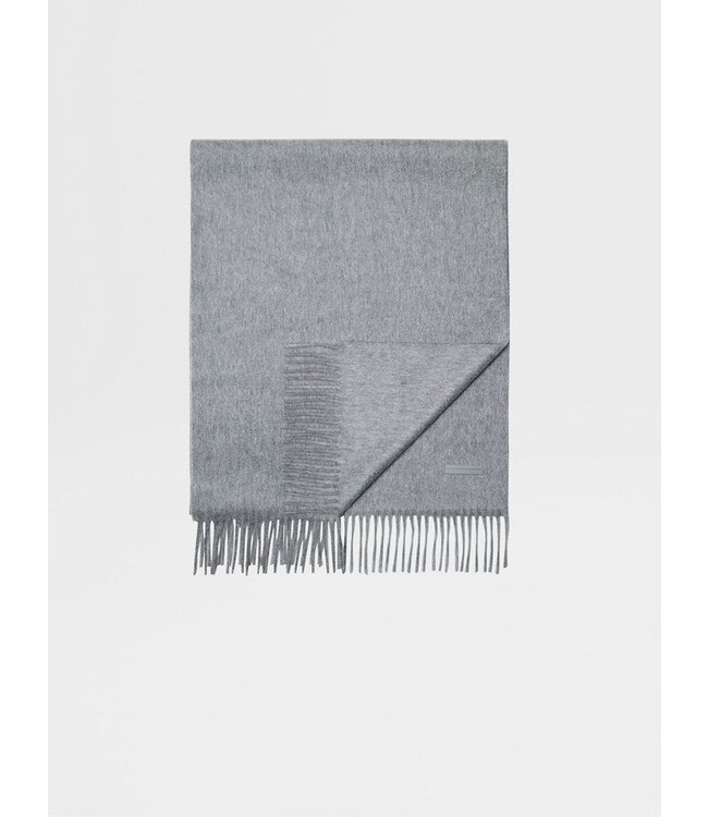 ZEGNA Grey Oasi Cashmere Scarf