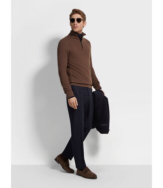 ZEGNA Pantalon en laine, soie et cachemire