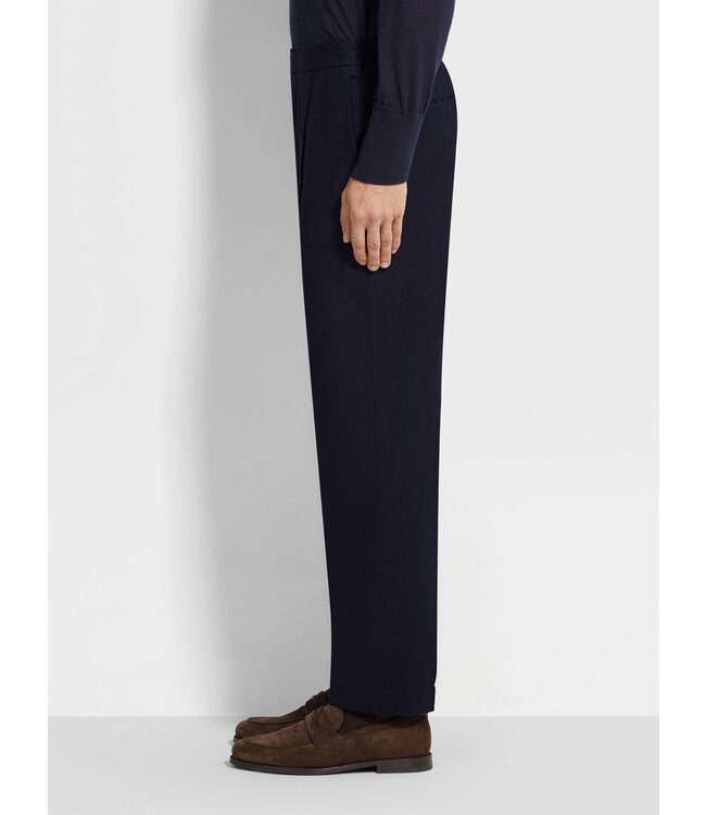 ZEGNA Wool Silk and Cashmere Pants