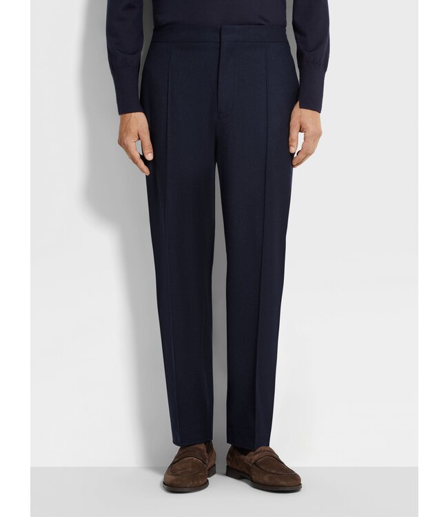 ZEGNA Pantalon en laine, soie et cachemire