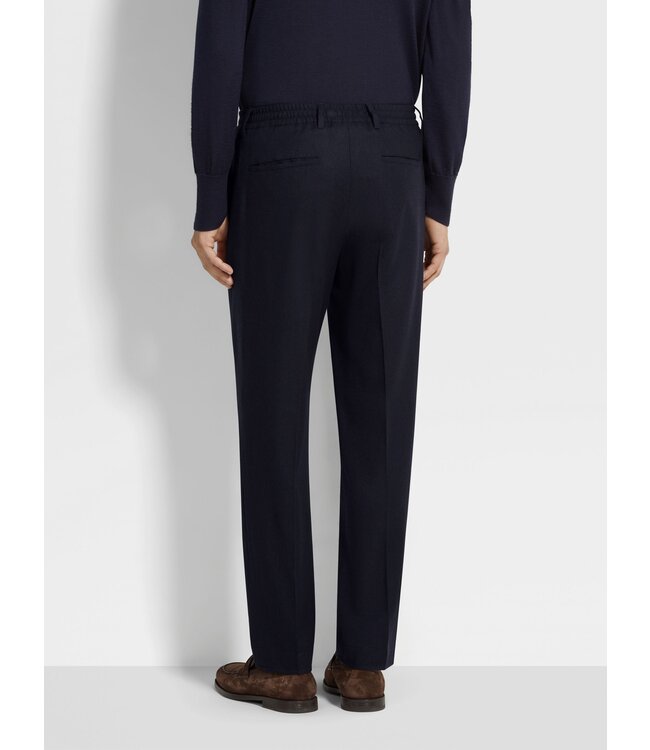 ZEGNA Pantalon en laine, soie et cachemire