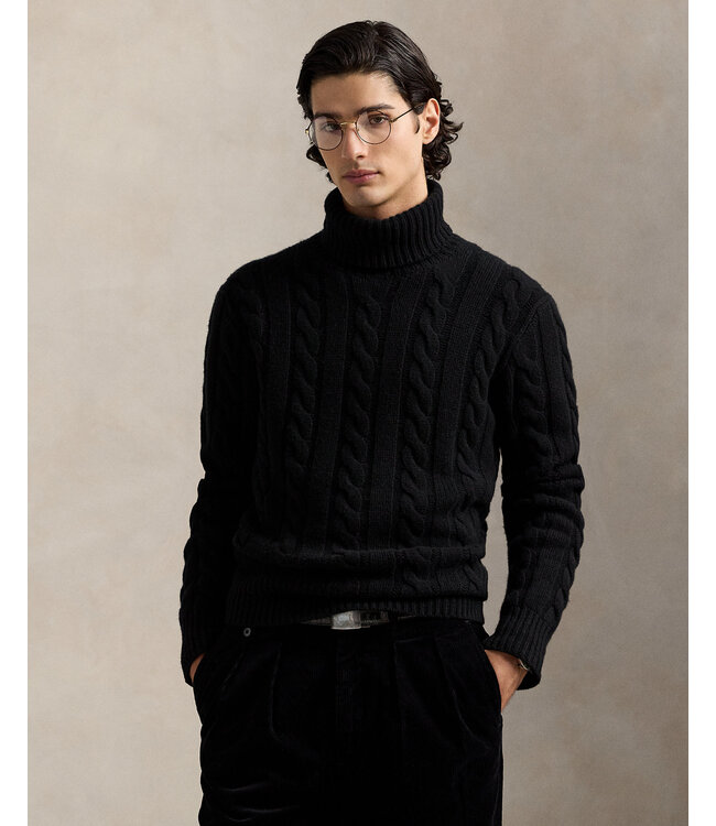 POLO RALPH LAUREN Pull en laine et cachemire à torsades