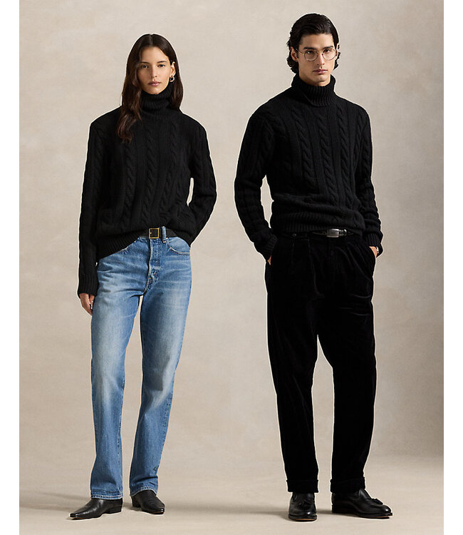 POLO RALPH LAUREN Pull en laine et cachemire à torsades