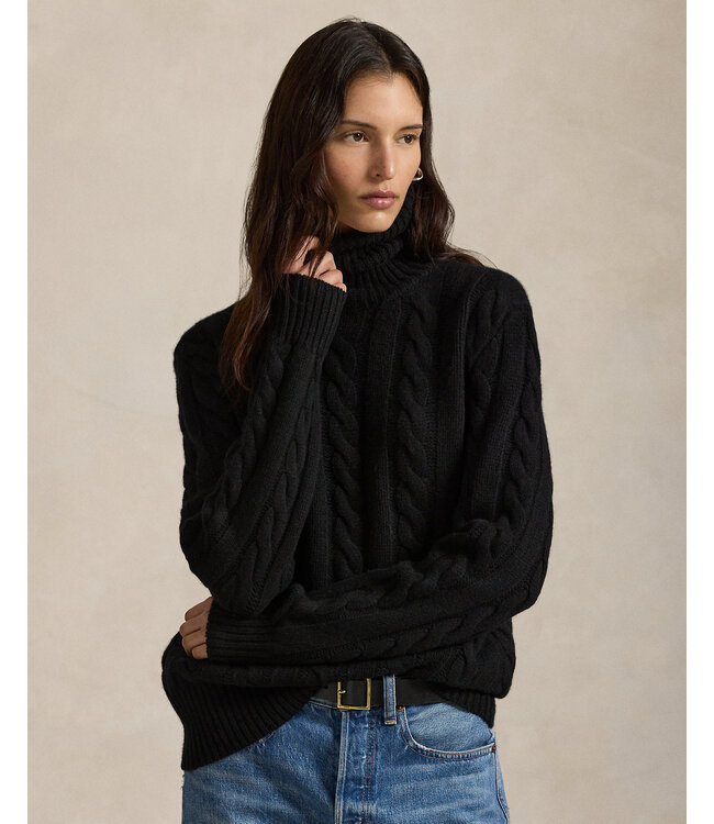 POLO RALPH LAUREN Pull en laine et cachemire à torsades