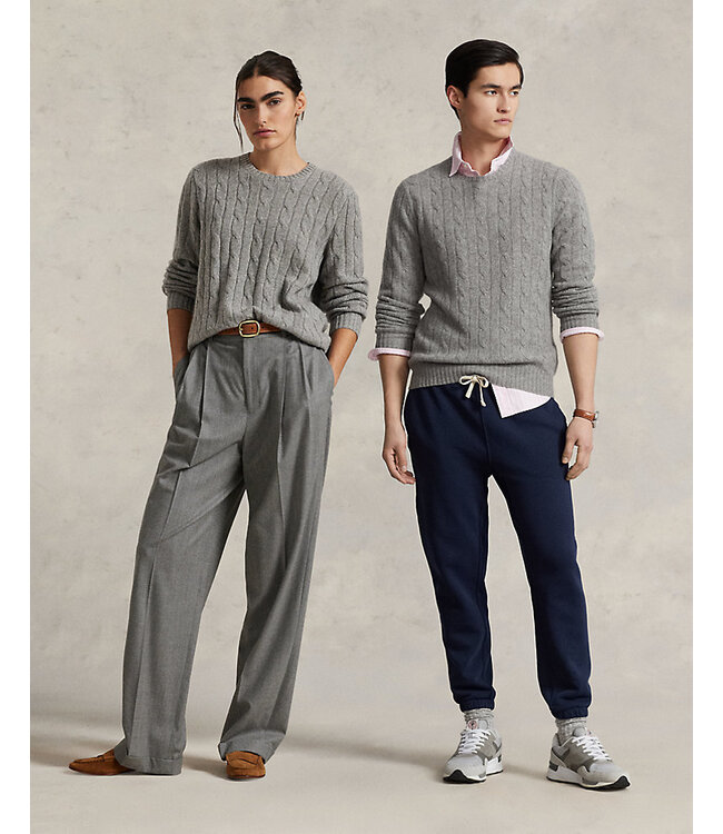 POLO RALPH LAUREN Le pull emblématique en cachemire tricoté torsadé