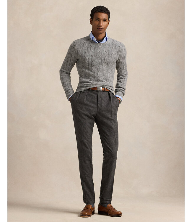 POLO RALPH LAUREN Le pull emblématique en cachemire tricoté torsadé