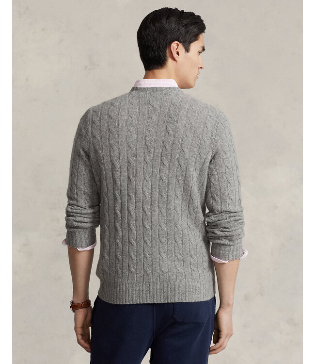 POLO RALPH LAUREN Le pull emblématique en cachemire tricoté torsadé