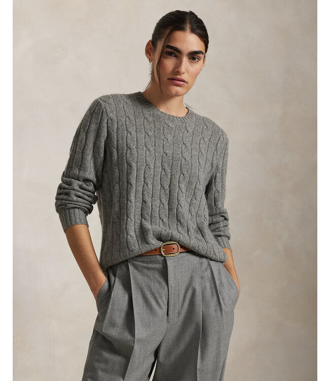 POLO RALPH LAUREN Le pull emblématique en cachemire tricoté torsadé