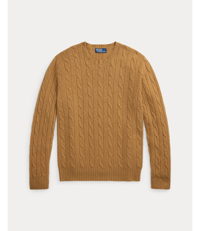 POLO RALPH LAUREN Le pull emblématique en cachemire tricoté torsadé