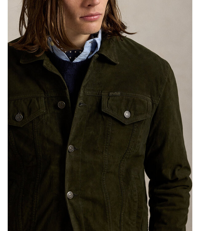 POLO RALPH LAUREN Veste trucker en daim