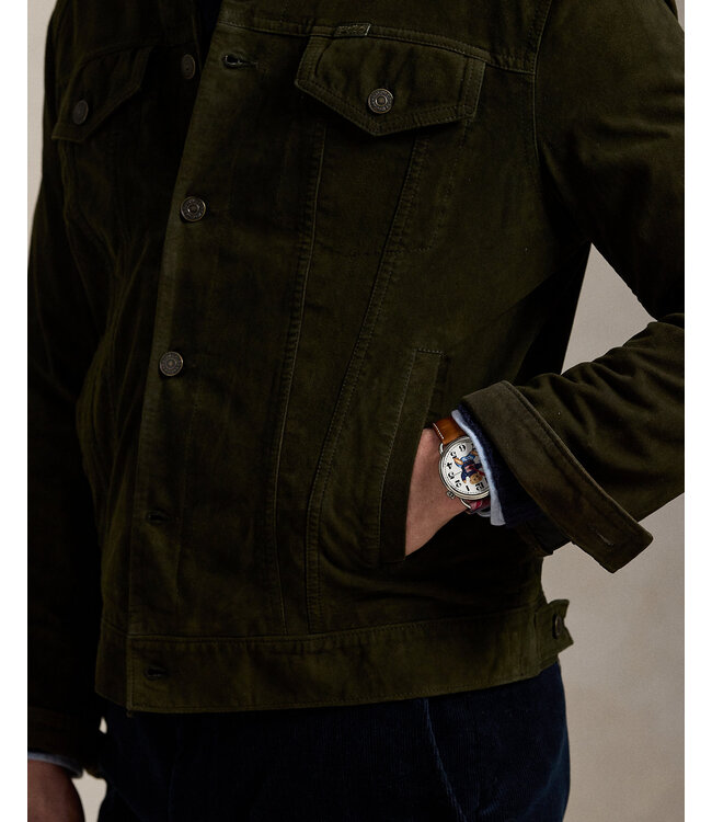 POLO RALPH LAUREN Suede Trucker Jacket