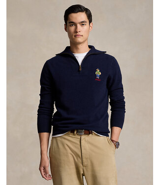 POLO RALPH LAUREN Pull à quart de zip en laine Polo Bear