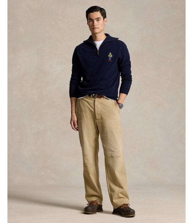 POLO RALPH LAUREN Polo Bear Wool Quarter-Zip Sweater