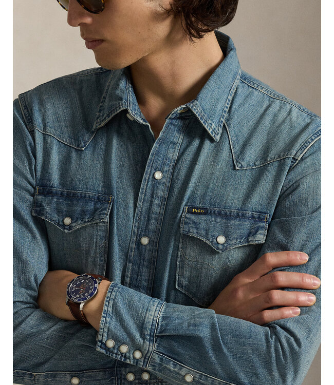 POLO RALPH LAUREN Slub Denim Western Shirt