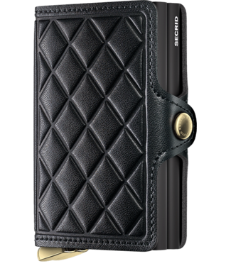 SECRID Portefeuille double haut de gamme avec motif diamant en relief