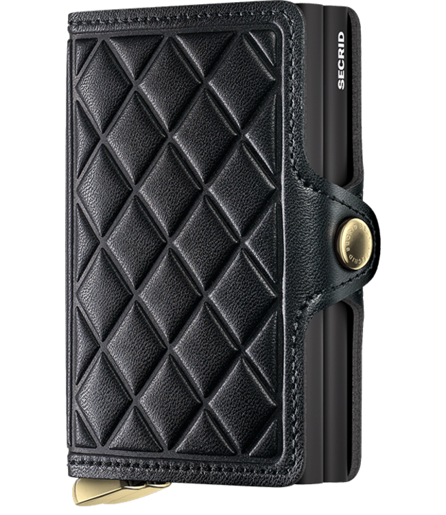 SECRID Portefeuille double haut de gamme avec motif diamant en relief