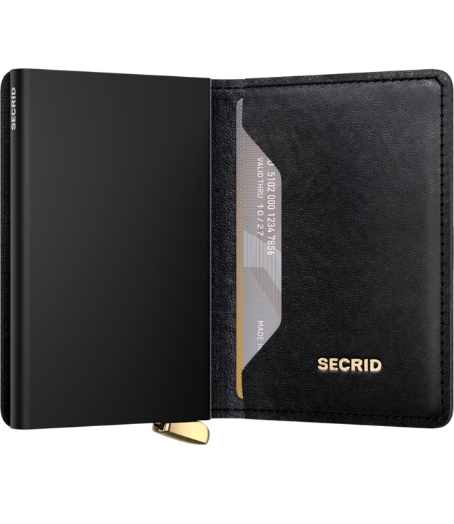 SECRID Portefeuille mince haut de gamme + Diamant en relief