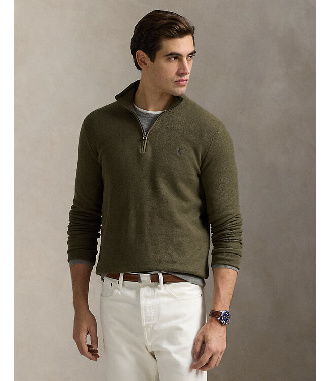 POLO RALPH LAUREN Pull en coton à mailles tricotées