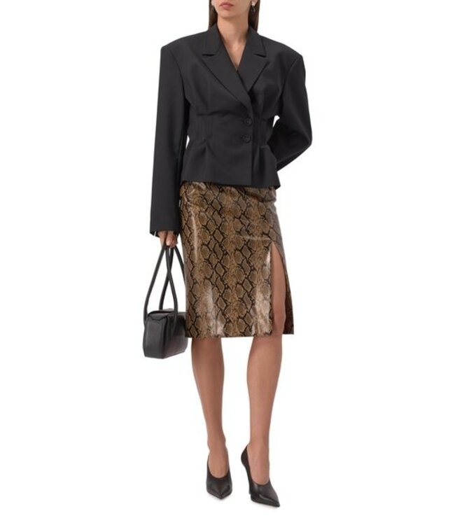 BOSS Faux leather skirt