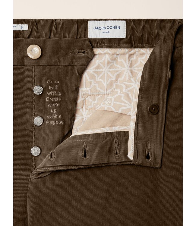 Jacob Cohen Pantalon chino classique en velours côtelé stretch de coton