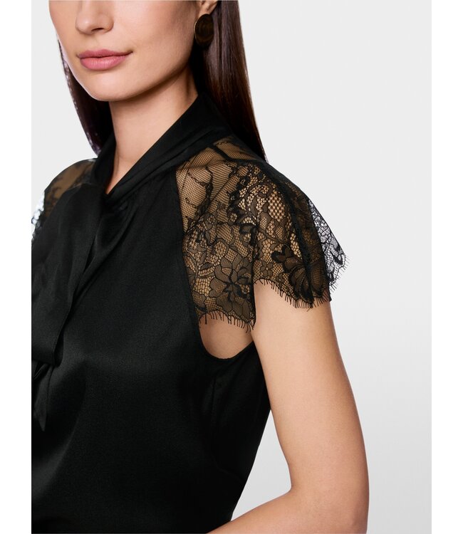 MARC CAIN Silk Top with Bow