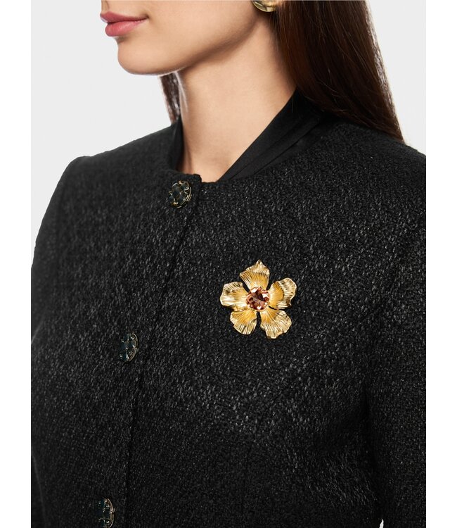 MARC CAIN Gold-Coloured Flower Brooch