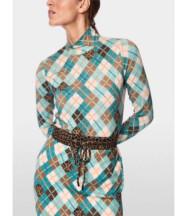 MARC CAIN Chemise Ajustée à Manches Longues et Col Roulé