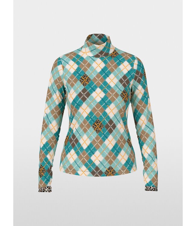 MARC CAIN Chemise Ajustée à Manches Longues et Col Roulé