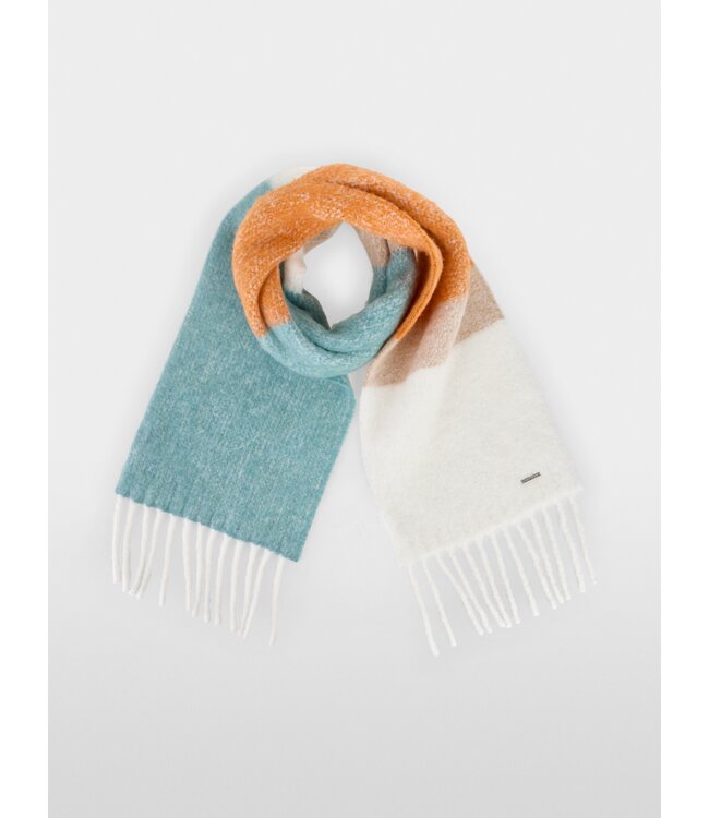 MARC CAIN Warm Scarf in  Colour Block Look