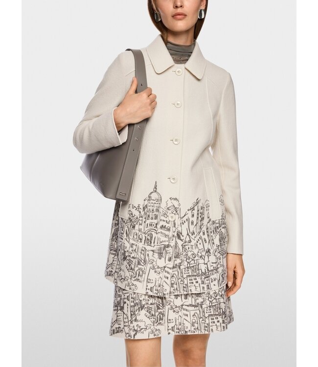 MARC CAIN Knitted in Germany boiled wool coat