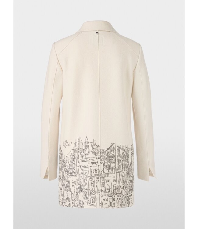 MARC CAIN Manteau en laine bouillie tricoté en Allemagne