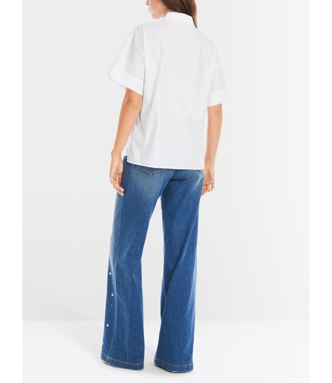 MARC CAIN Minimalist kimono-style shirt blouse