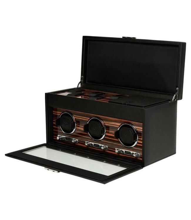 WOLF 1834 Remontoir triple pour montres Roadster avec rangement