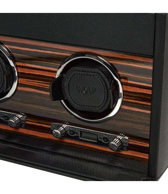 WOLF 1834 Roadster Triple Watch Winder With Storage