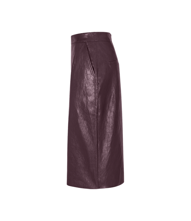 RIANI Vegan Leather Skirt