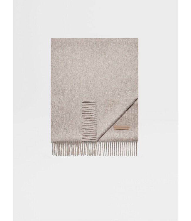 ZEGNA Beige Oasi cashmere scarf