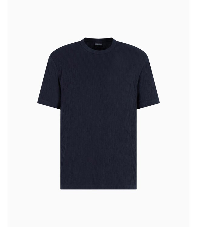 GIORGIO ARMANI T-shirt à col rond en mélange de viscose extensible