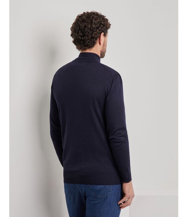 CANALI Merino Wool Travel Cardigan with Zipper Closure