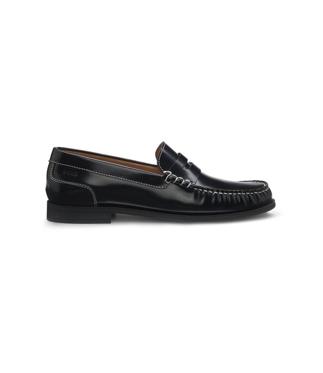 BOSS Penny Trim Leather Loafers