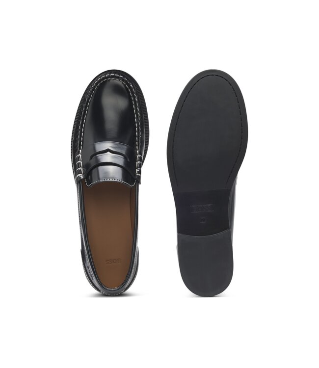 BOSS Mocassins En Cuir Penny Trim