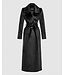 SENTALER Suri Alpaca Maxi Notched Collar Wrap Coat