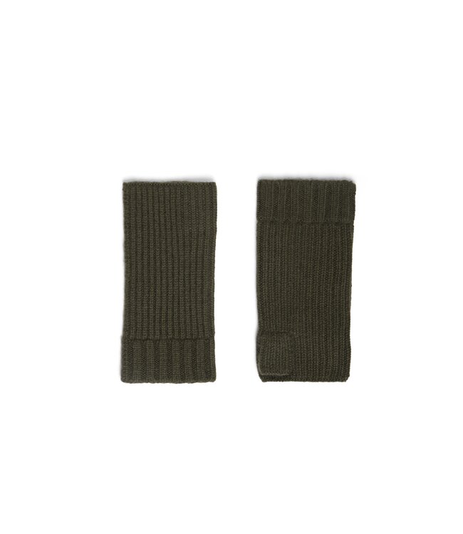 Cashmere Knit Open Mittens