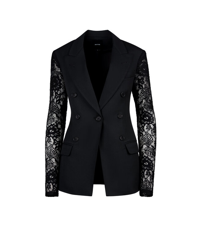 SMYTHE Lace Sleeve Blazer