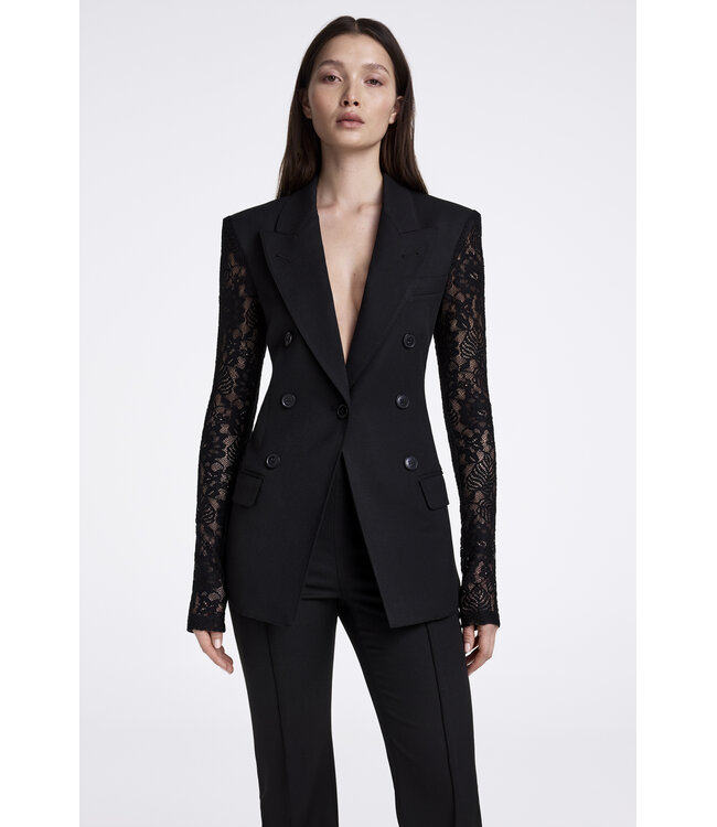 SMYTHE Lace Sleeve Blazer